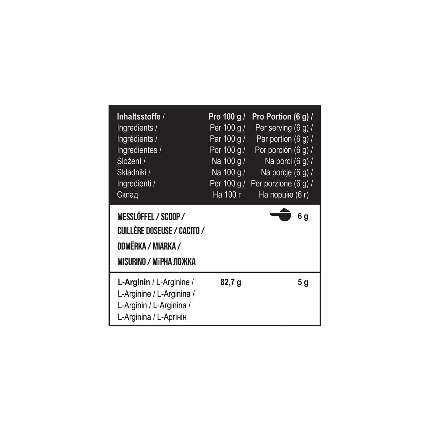 Arginine HCL 1000 g Unflavored - Image 4