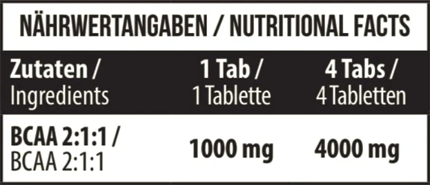 BCAA 1000 mg 90 Tabs - Image 3
