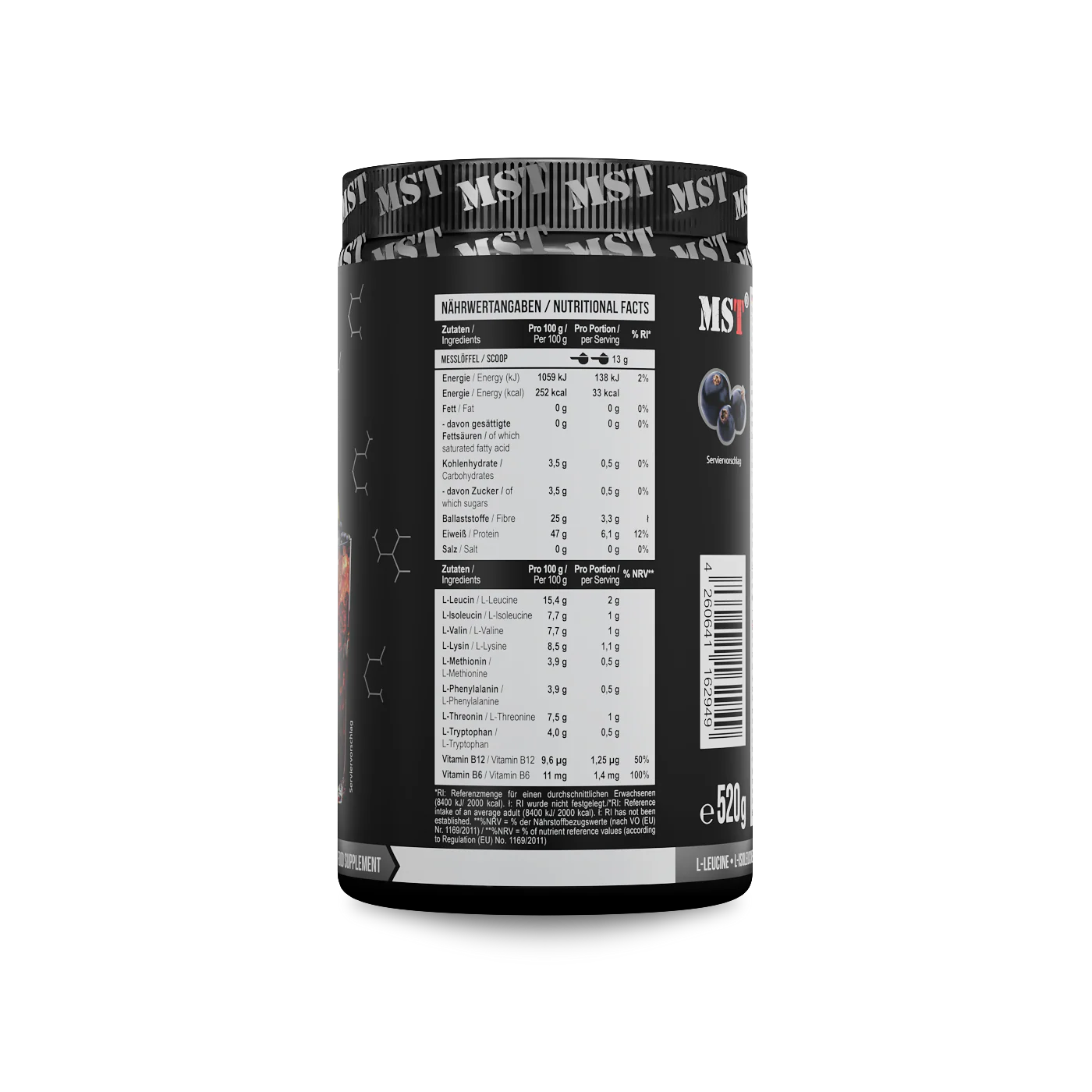 BCAA EAA 520 g Blackcurrant - Image 3