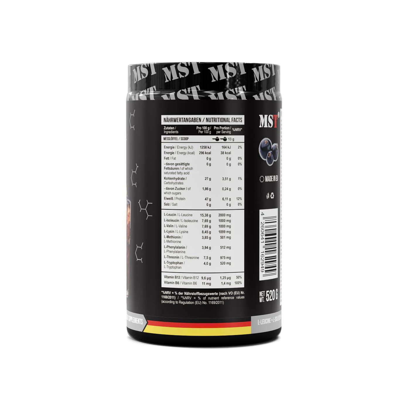 BCAA EAA 520 g Blackcurrant - Image 5