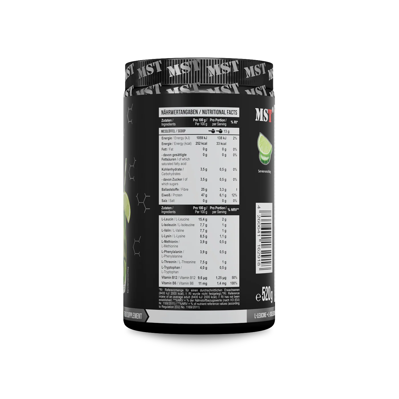 BCAA EAA 520 g Cucumber lime - Image 3