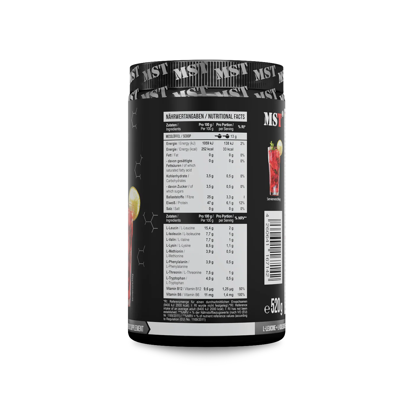 BCAA EAA 520 g Fruit Punch - Image 2