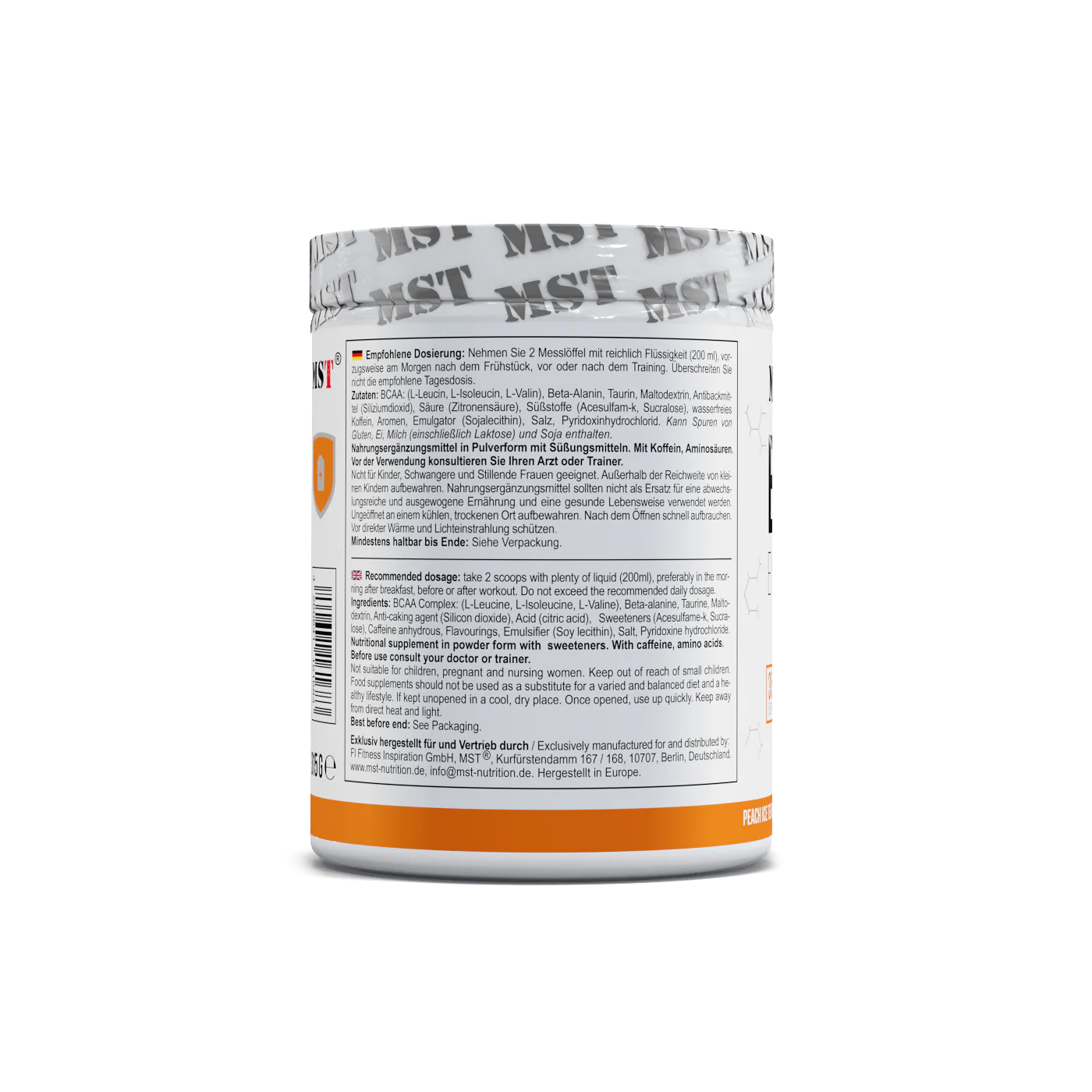 MST BCAA Energy 315 g Peach ice tea - Image 3
