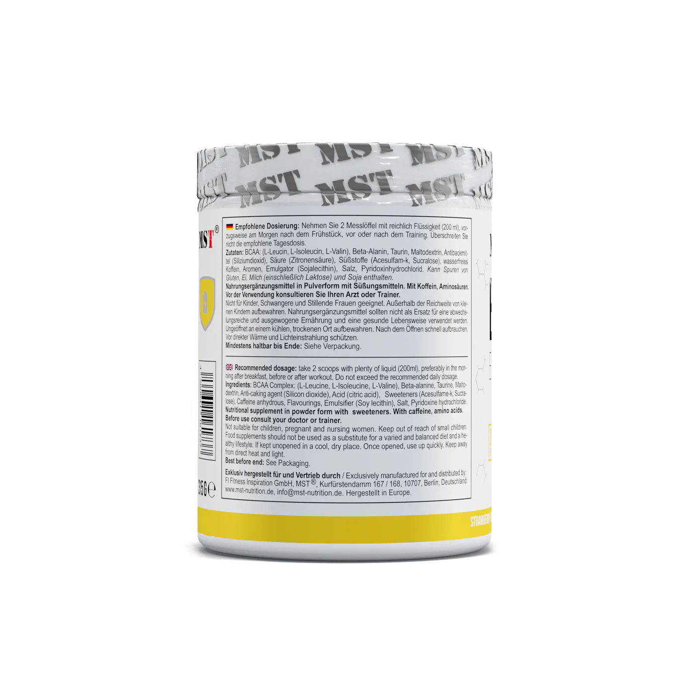 MST BCAA Energy 315 g Strawberry lemon - Image 3