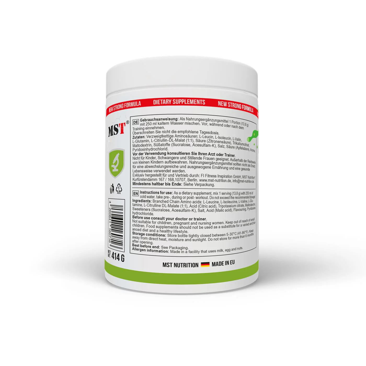 BCAA Essential Professional 414 g Strawberry- kiwi - Image 3