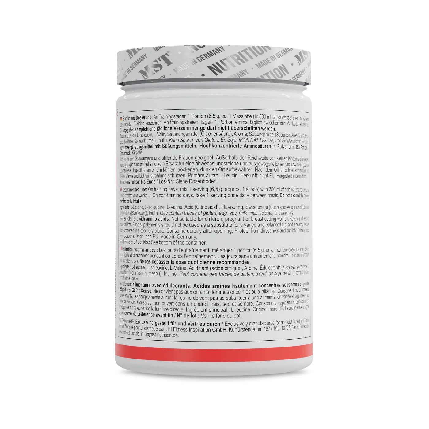 MST BCAA Zero 1000 g Cherry - Image 3