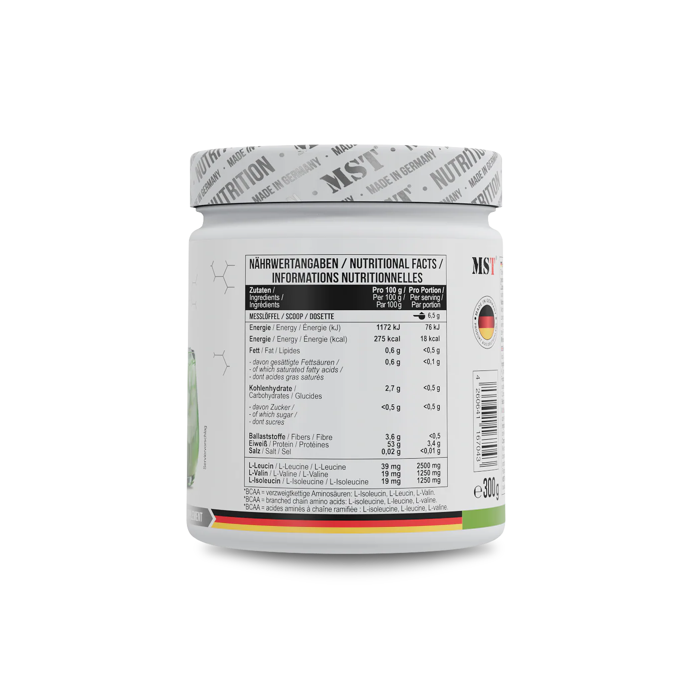 BCAA Zero 300 g Green Apple - Image 2