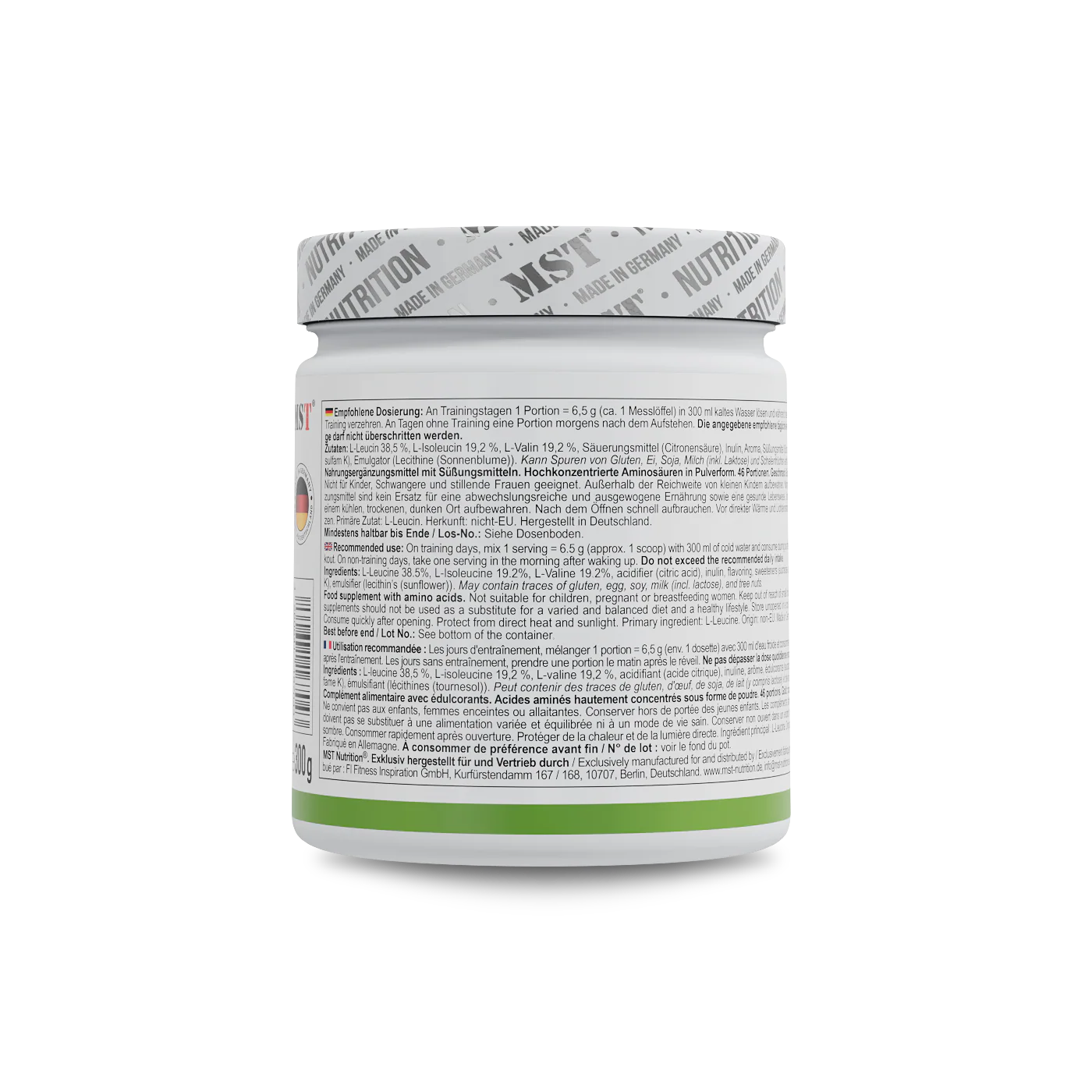 BCAA Zero 300 g Green Apple - Image 3