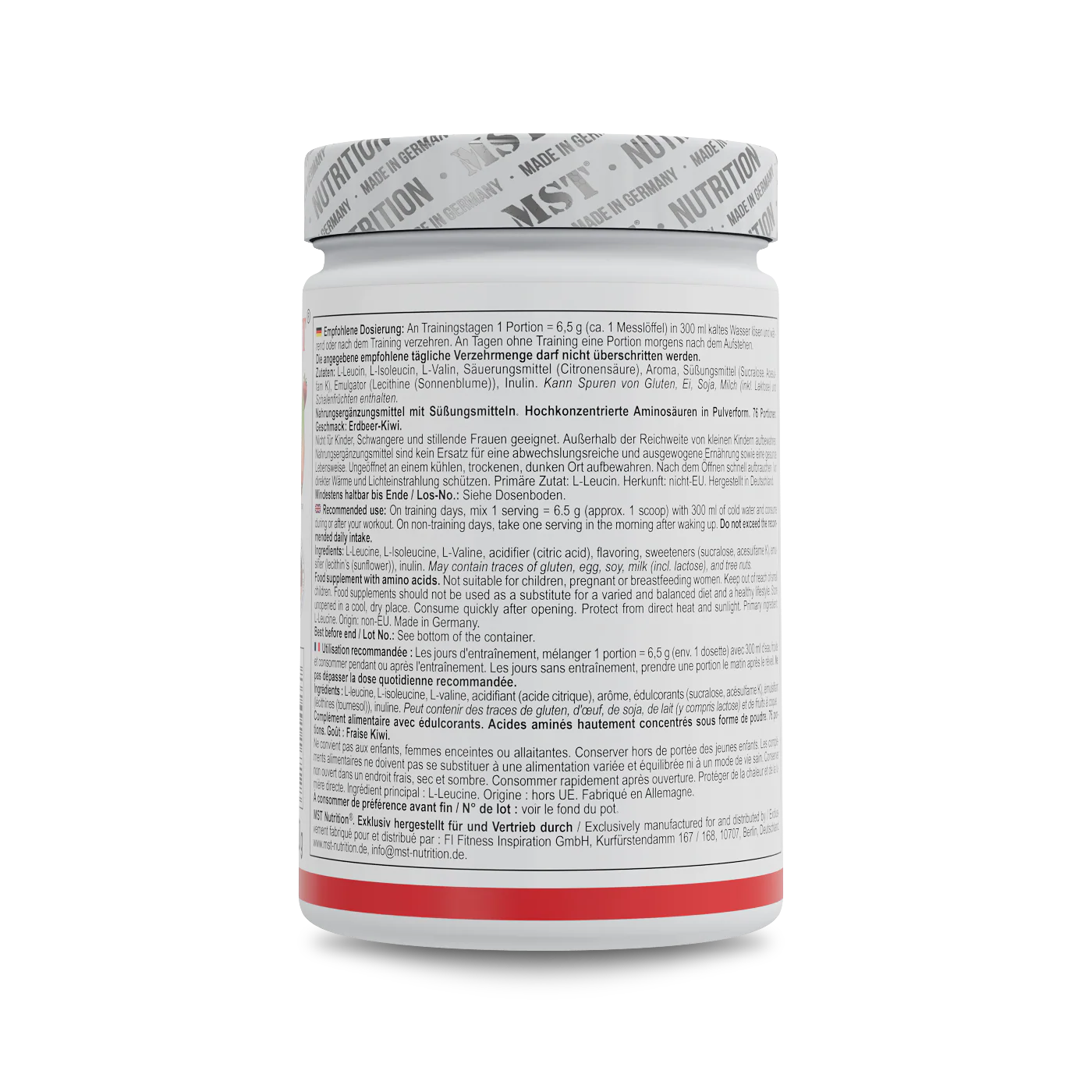 BCAA Zero 500 g Strawberry kiwi - Image 3