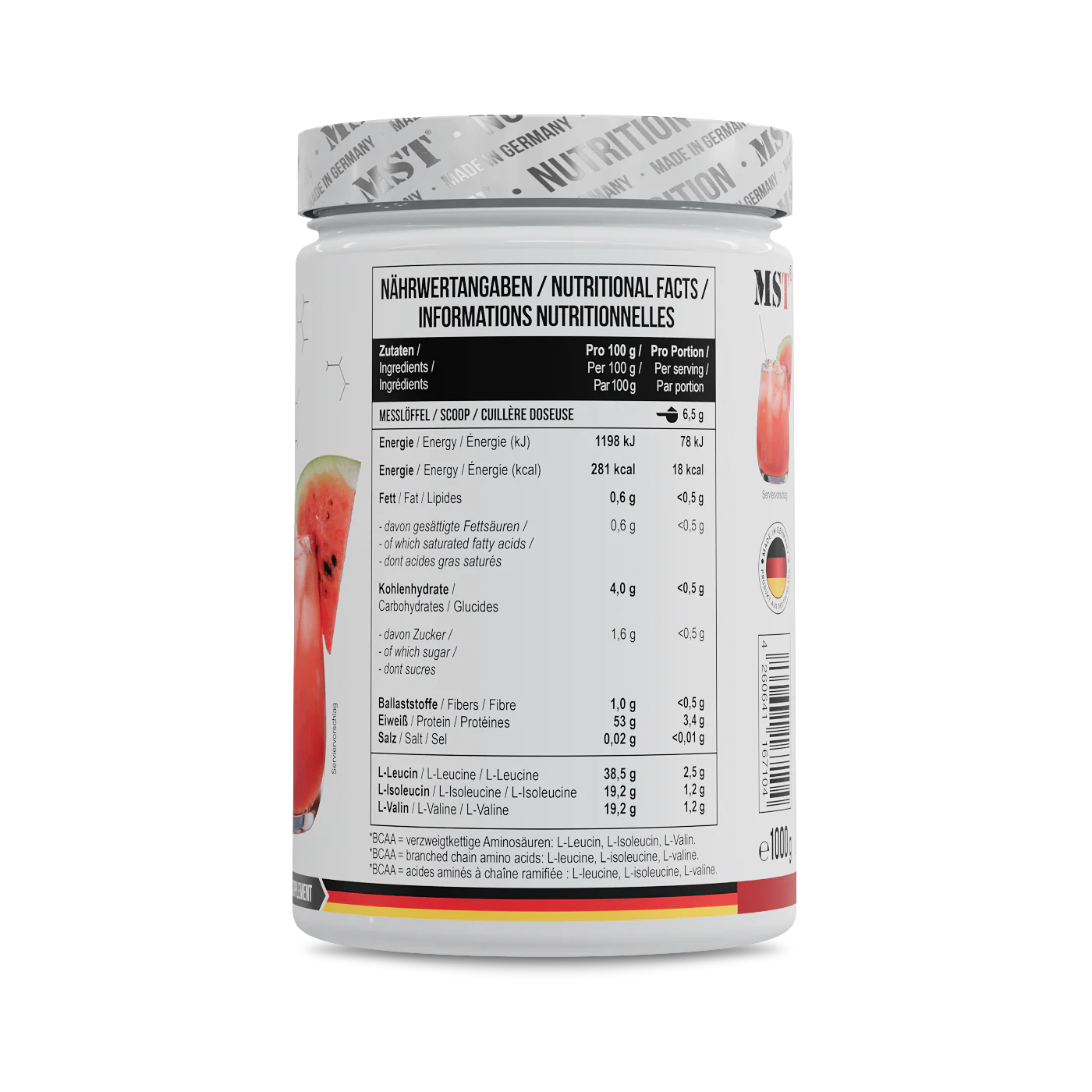 BCAA Zero 1000 g Watermelone - Image 2
