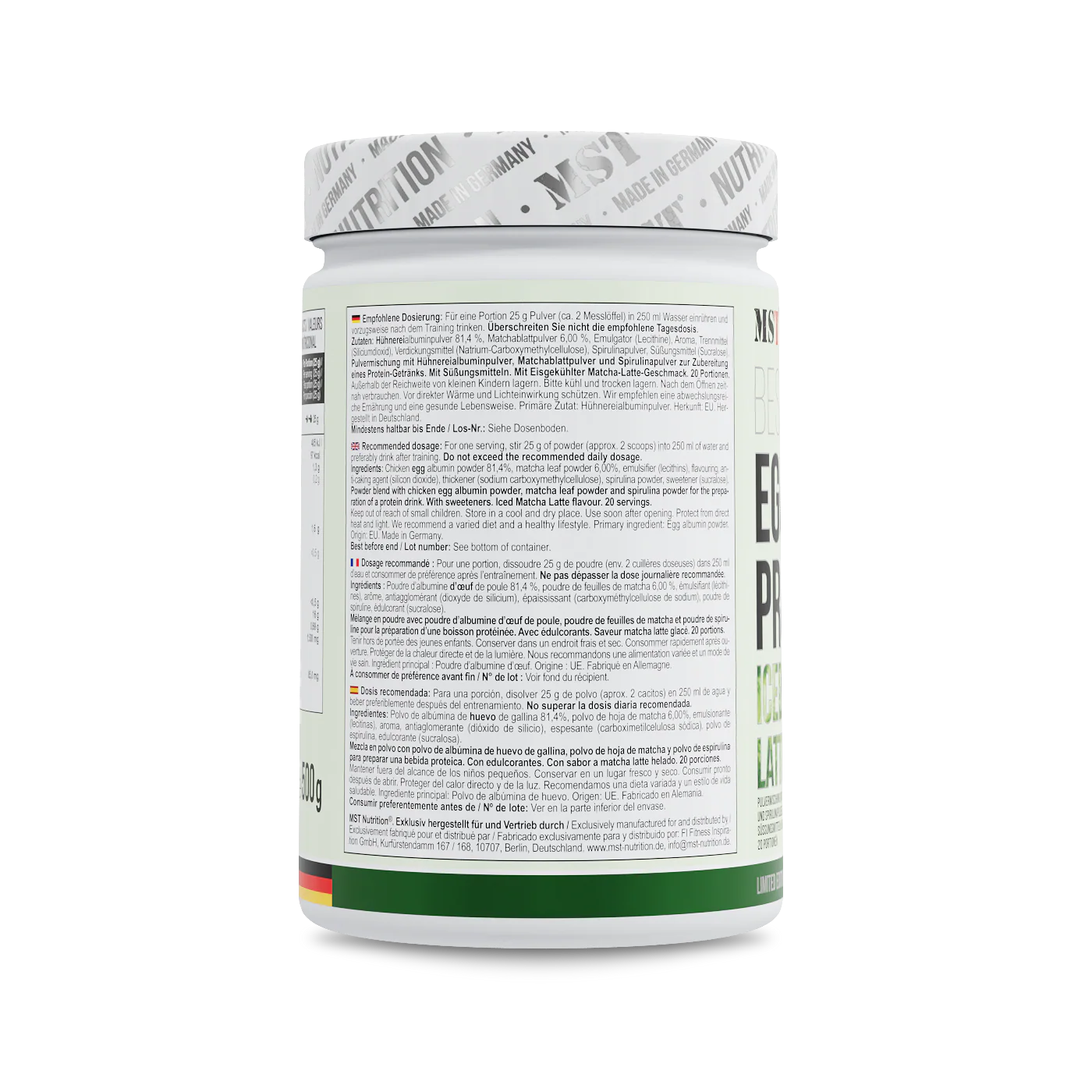 Best Egg Protein 500 g Matcha Latte - Image 3