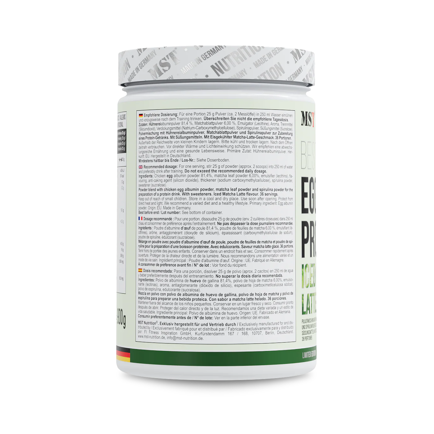 Best Egg Protein 900 g Matcha Latte - Image 3