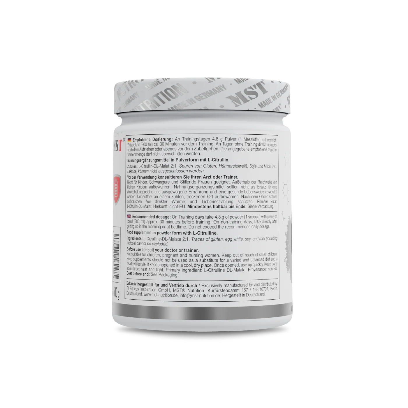 Citrulline Malat 500 g Unflavored - Image 4