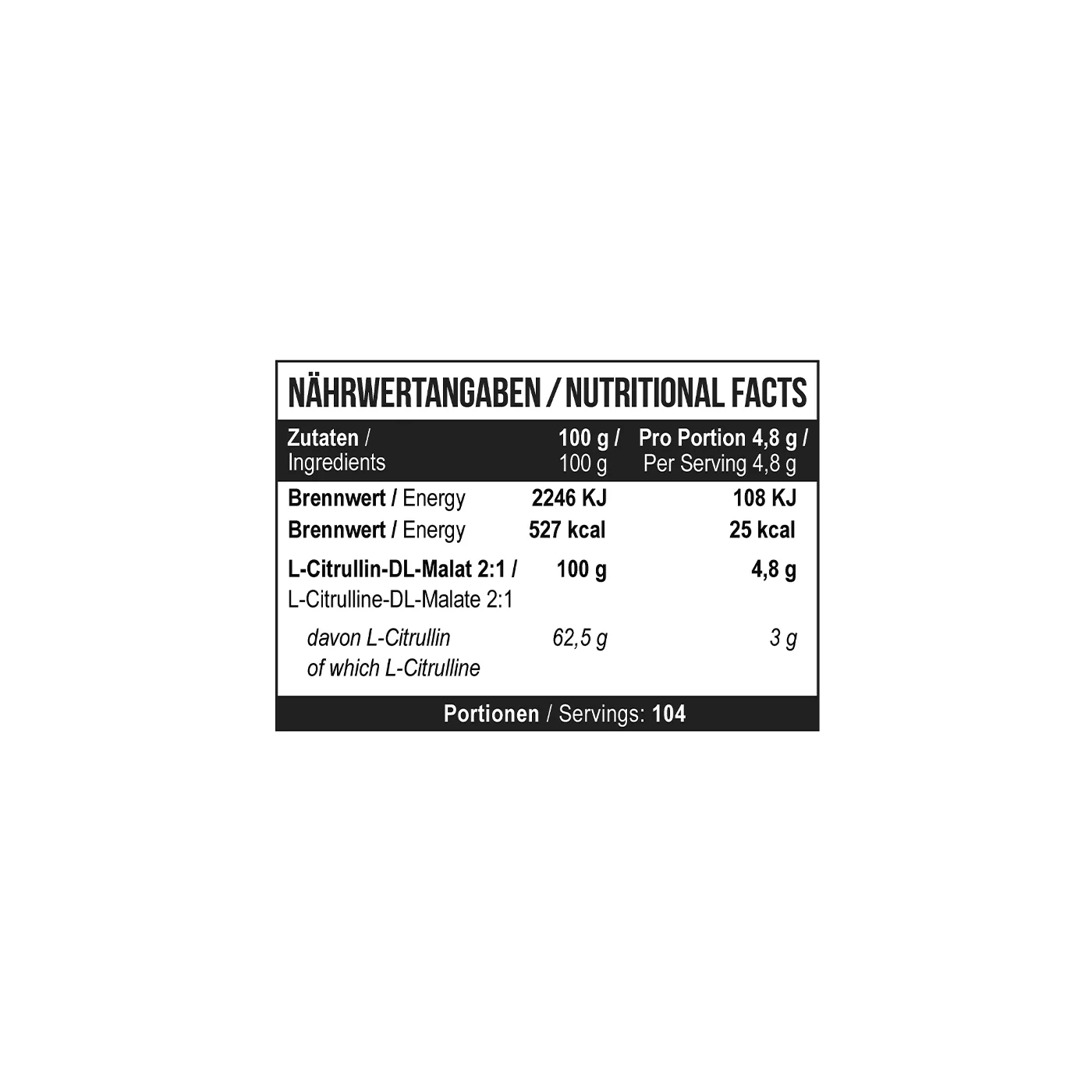 Citrulline Malat 500 g Unflavored - Image 5