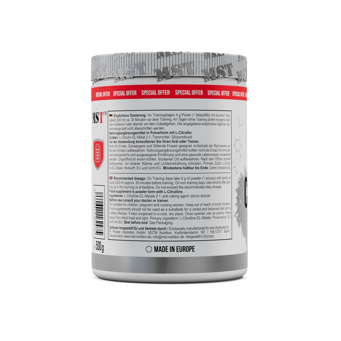 Citrulline Malat 500 g Unflavored - Image 7