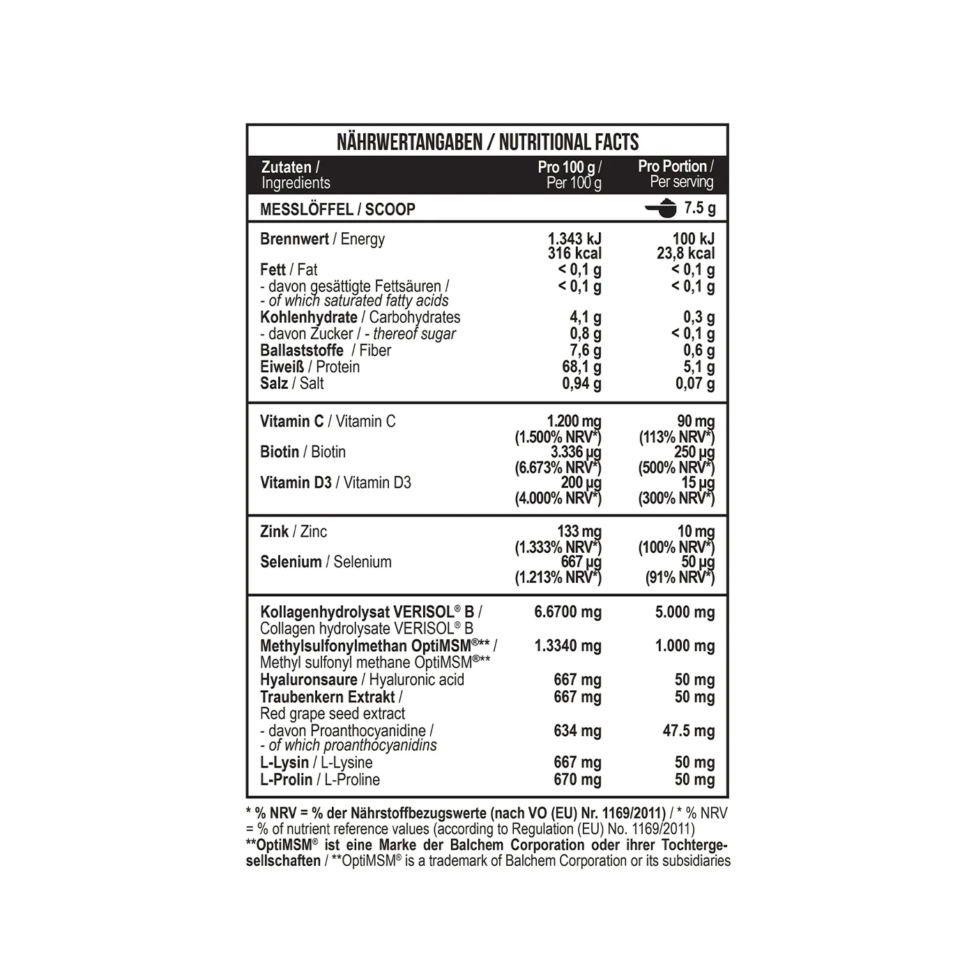 Collagen Beauty Verisol® 450 g Pineapple - Image 4