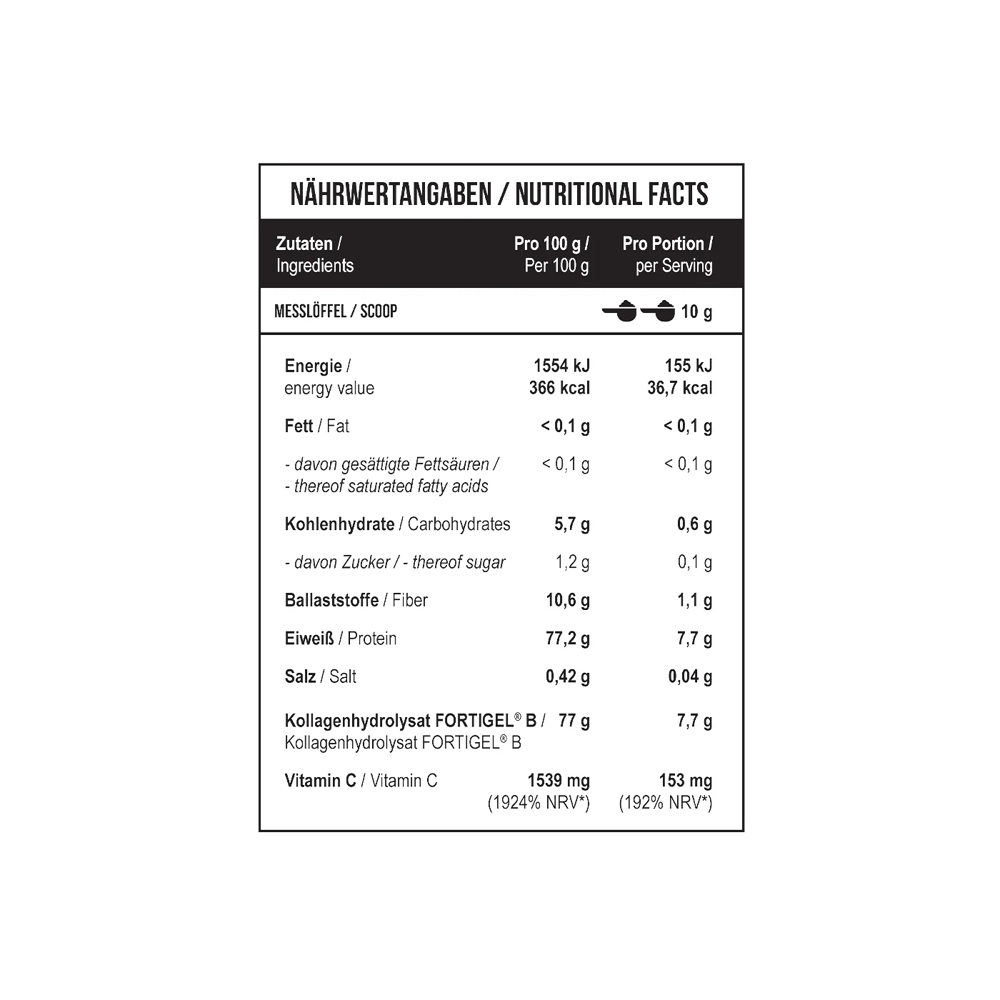 Collagen Peptides Fortigel® 1000 g Green Apple - Image 4