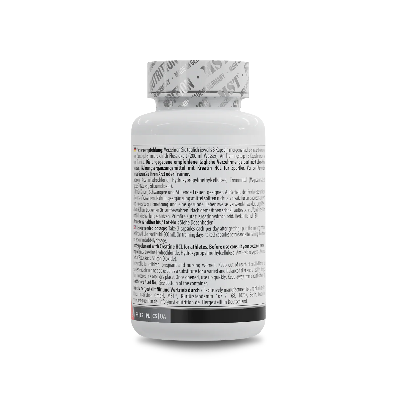Creatine HCL 90 Kapseln - Image 3