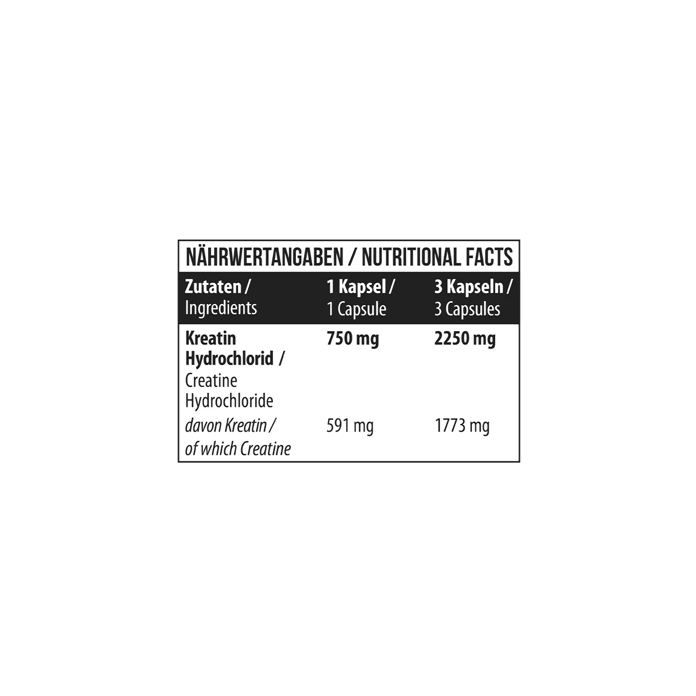 Creatine HCL 90 Kapseln - Image 4