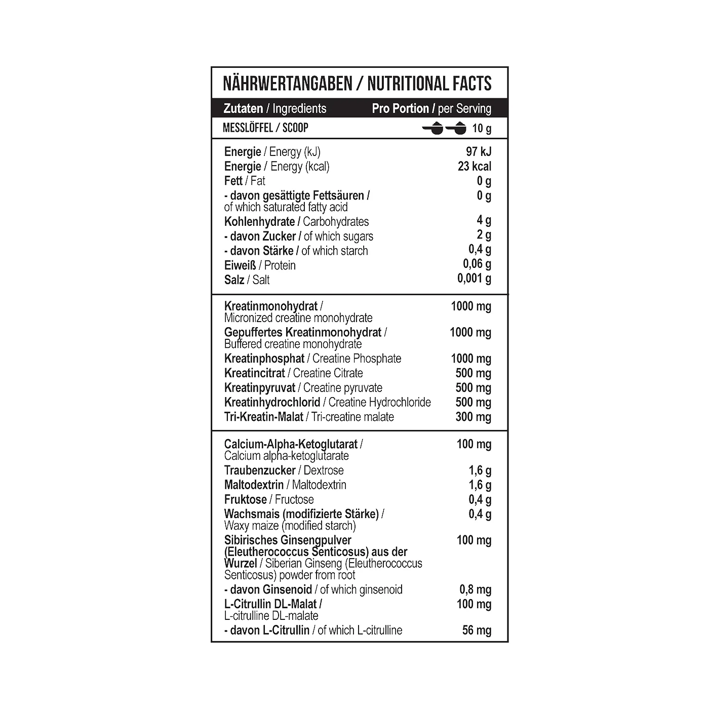 Creatine Kick 1000 g Green Apple - Image 4