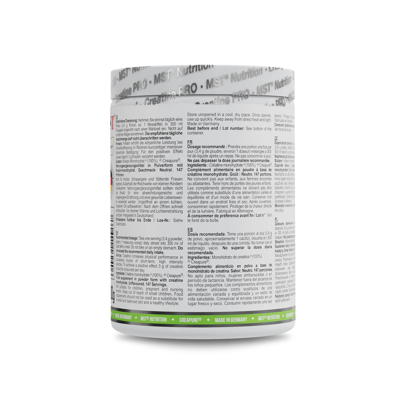 Creatine Pro Creapure® 500 g Neutral - Image 3