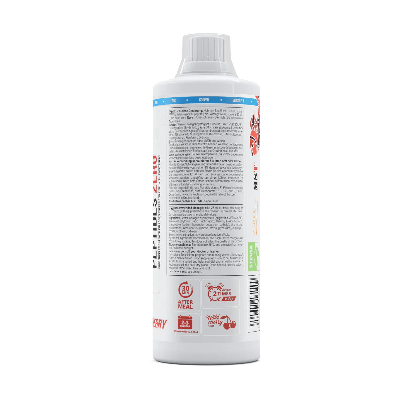 Fish Collagen Peptides Verisol® 1000 ml Cherry - Image 3