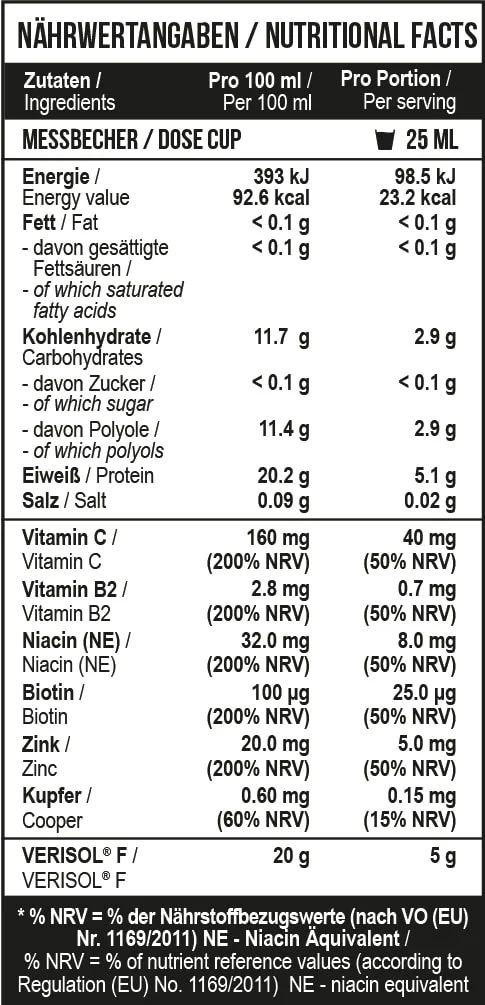 Fish Collagen Peptides Verisol® 1000 ml Cherry - Image 4