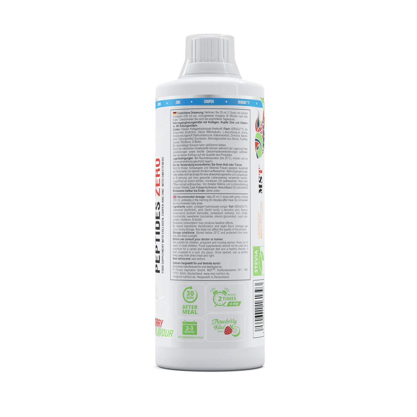 Fish Collagen Peptides Verisol® 1000 ml Strawberry kiwi - Image 3