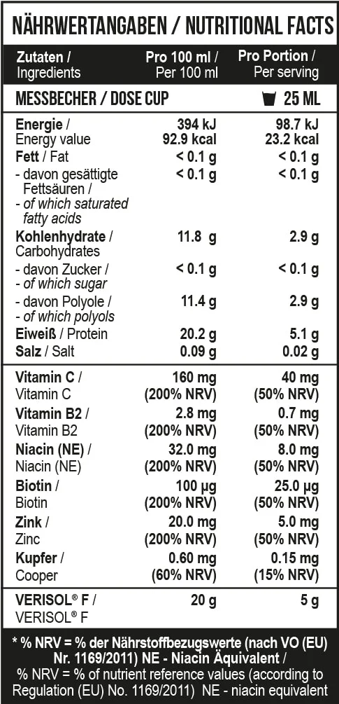 Fish Collagen Peptides Verisol® 1000 ml Strawberry kiwi - Image 4