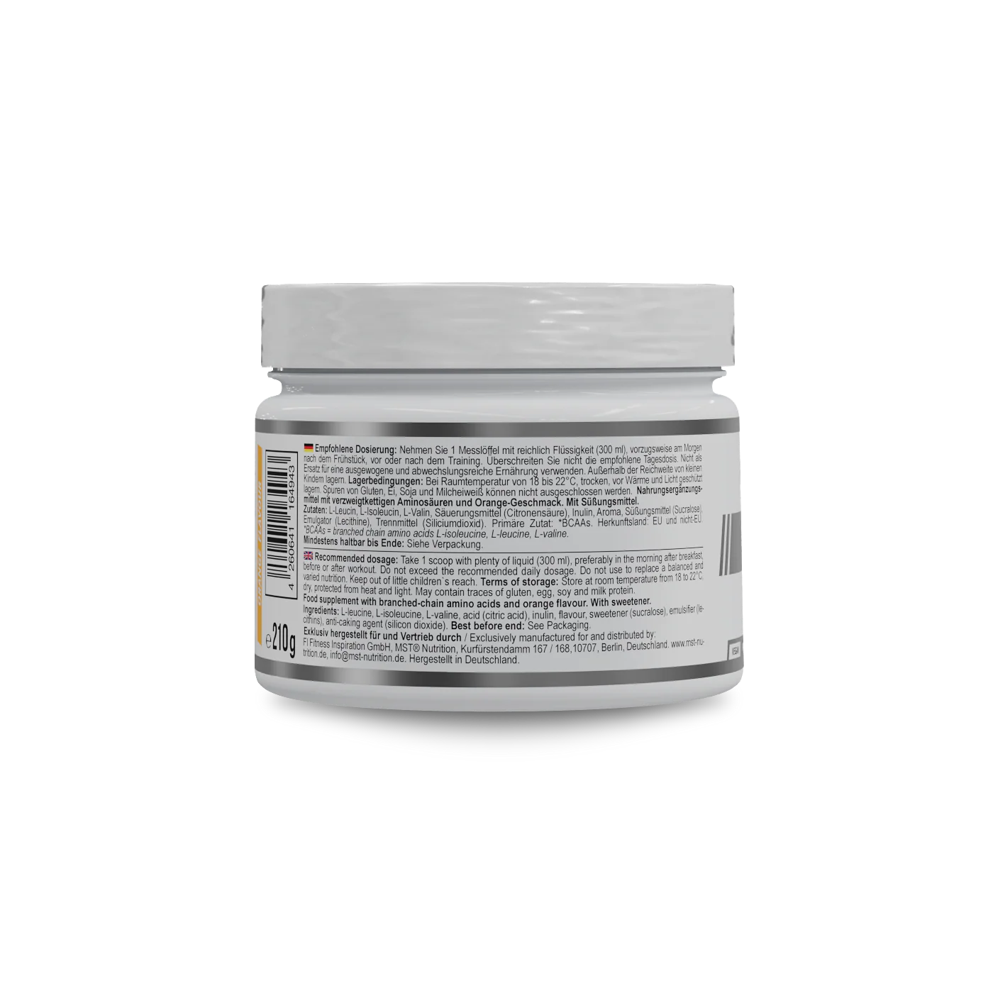 MST Healthy® BCAA Instant 210 g Orange (MHD 28.02.26) - Image 3