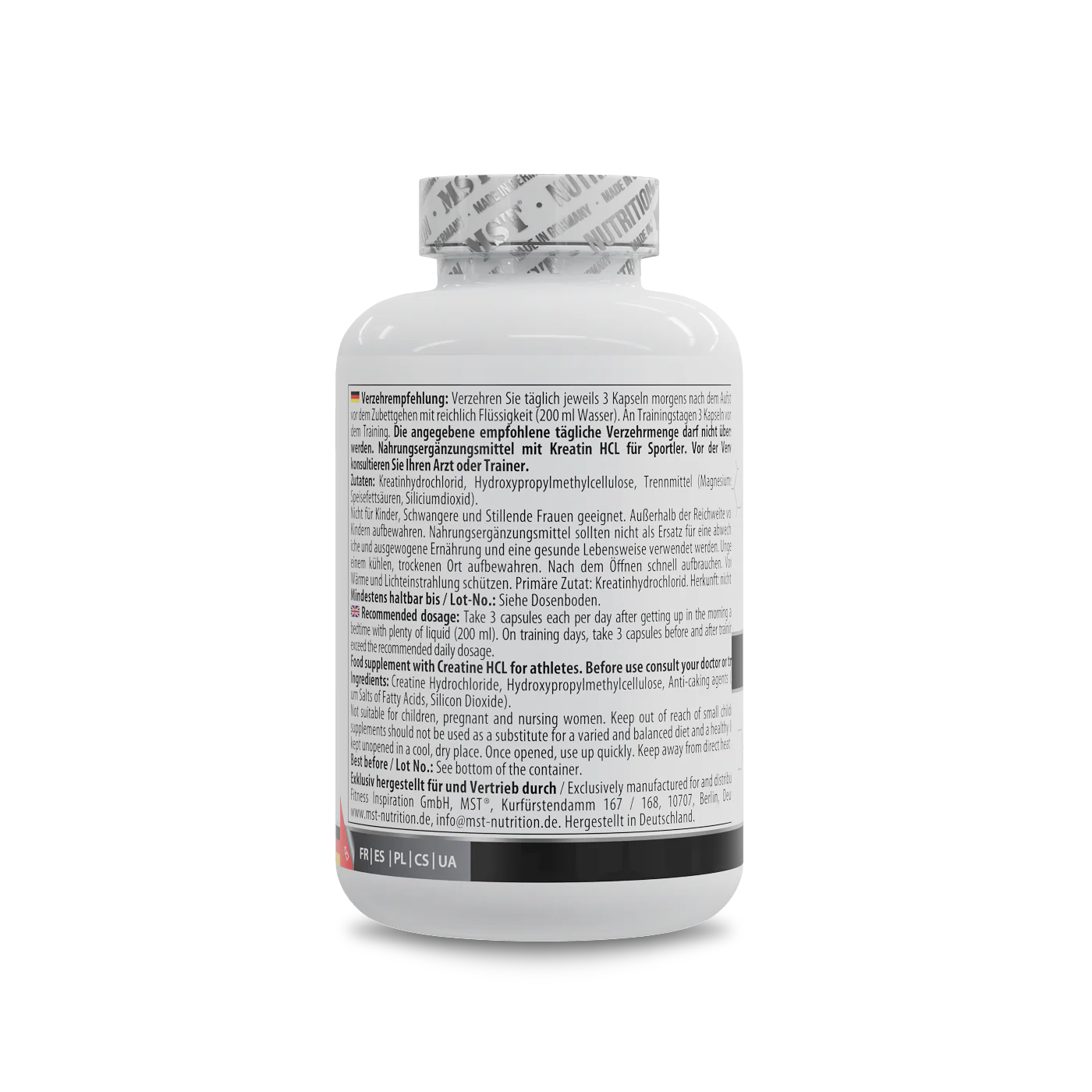 Creatine HCL 180 Kapseln - Image 3