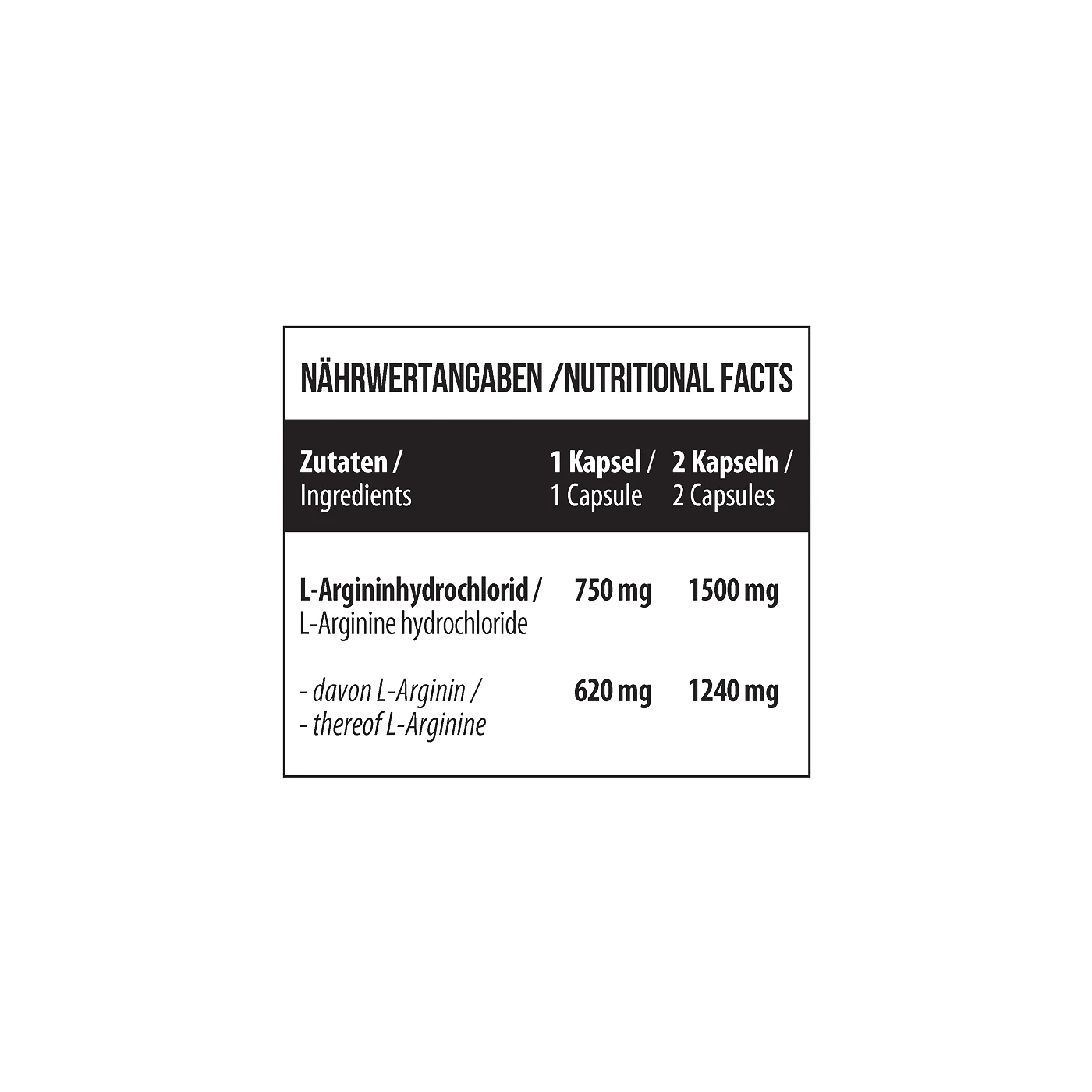 Arginine 240 Kapseln - Image 4