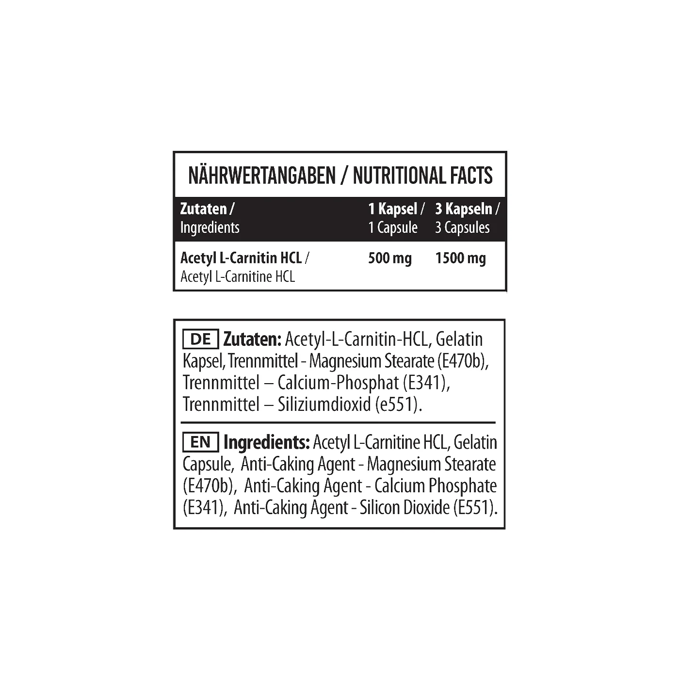 L-Carnitine Acetyl 90 Kapseln - Image 4