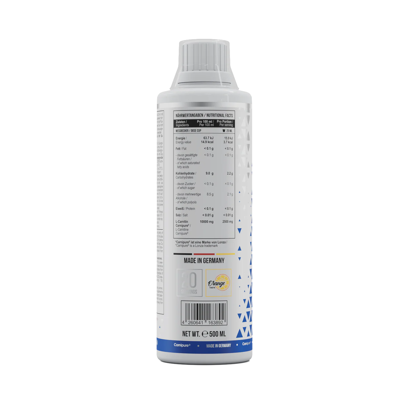 L-Carnitine 50.000 Carnipure® 500 ml Orange - Image 5