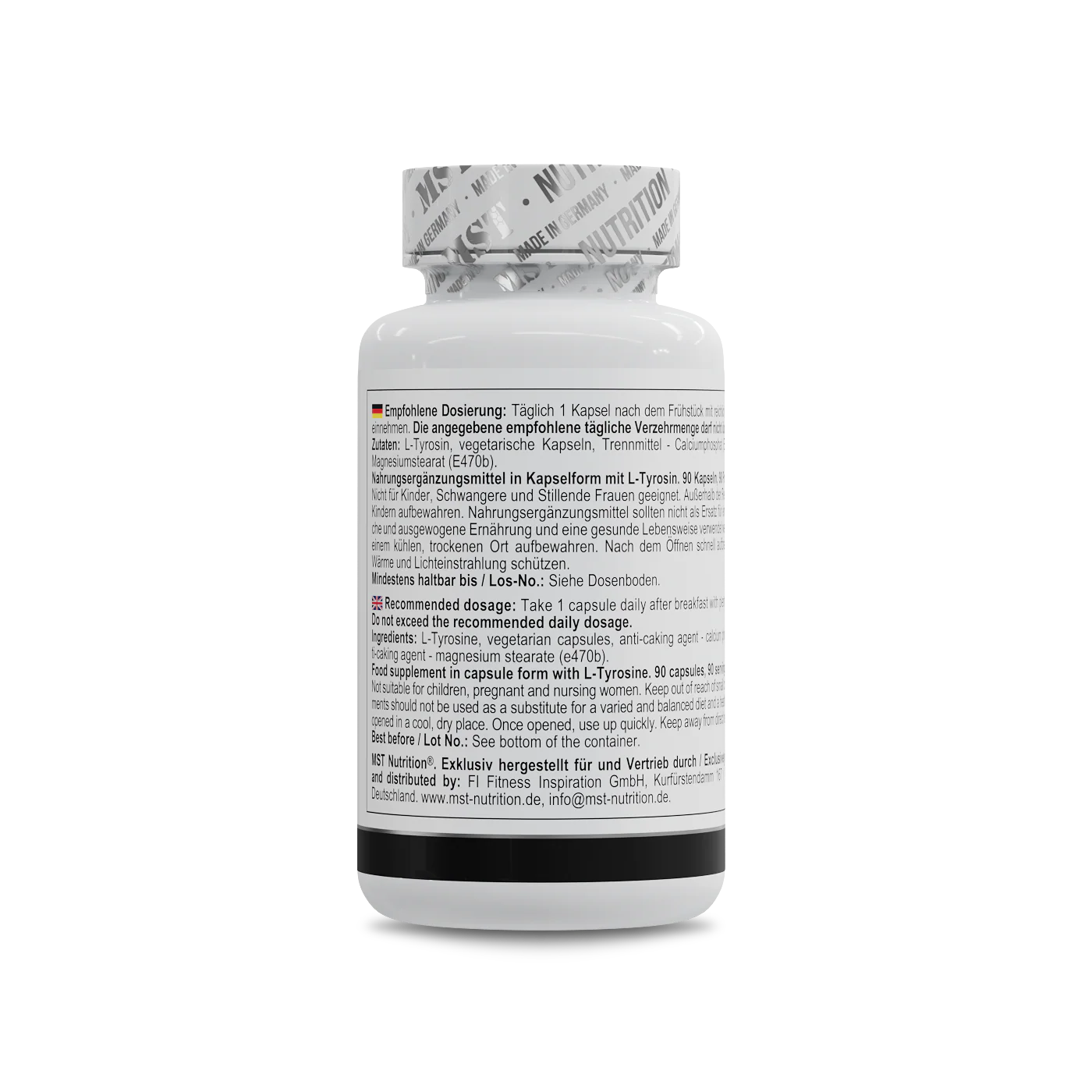 L-Tyrosine 500 90 Caps - Image 3
