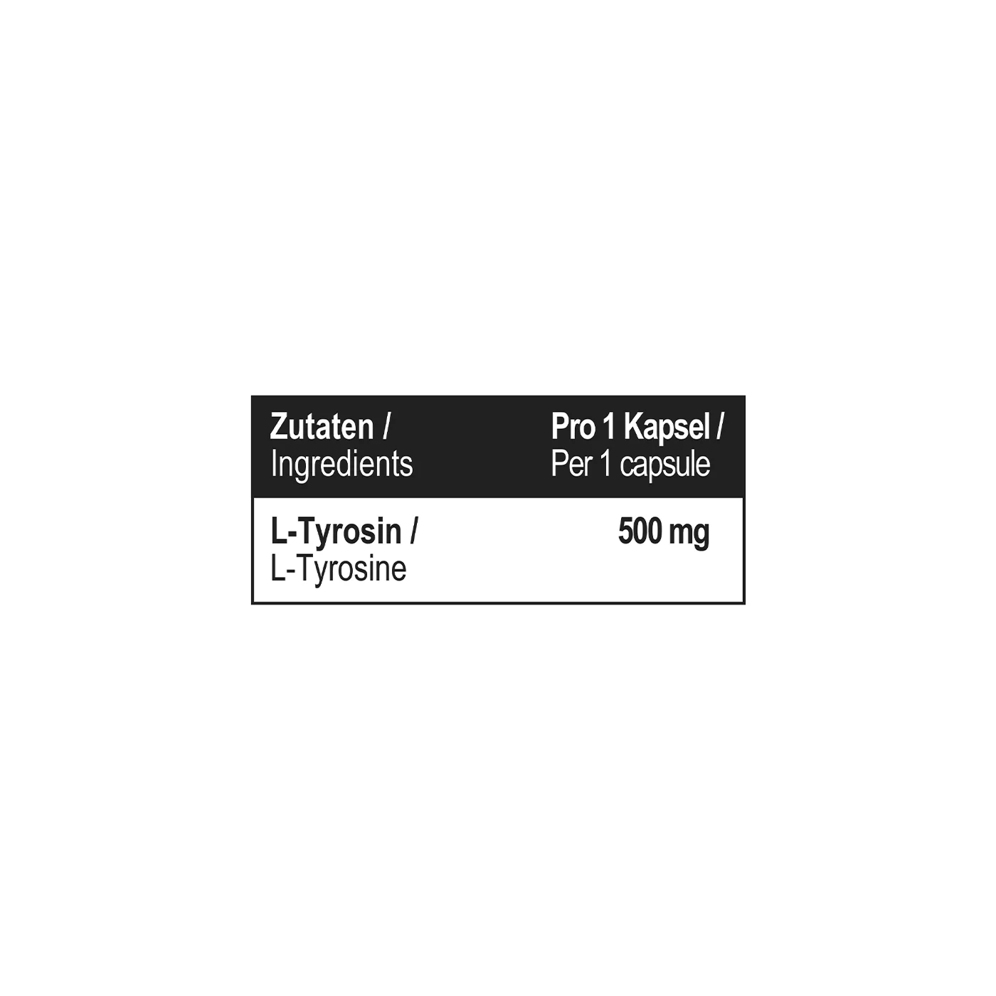 L-Tyrosine 500 90 Caps - Image 4