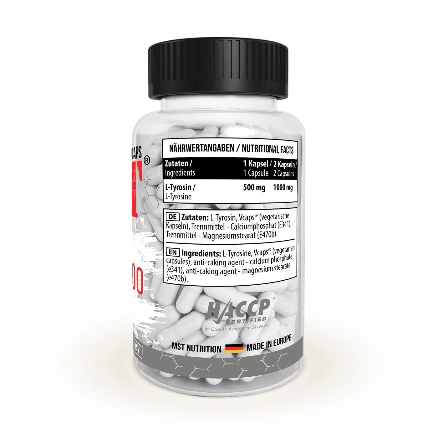 L-Tyrosine 500 90 Caps - Image 5