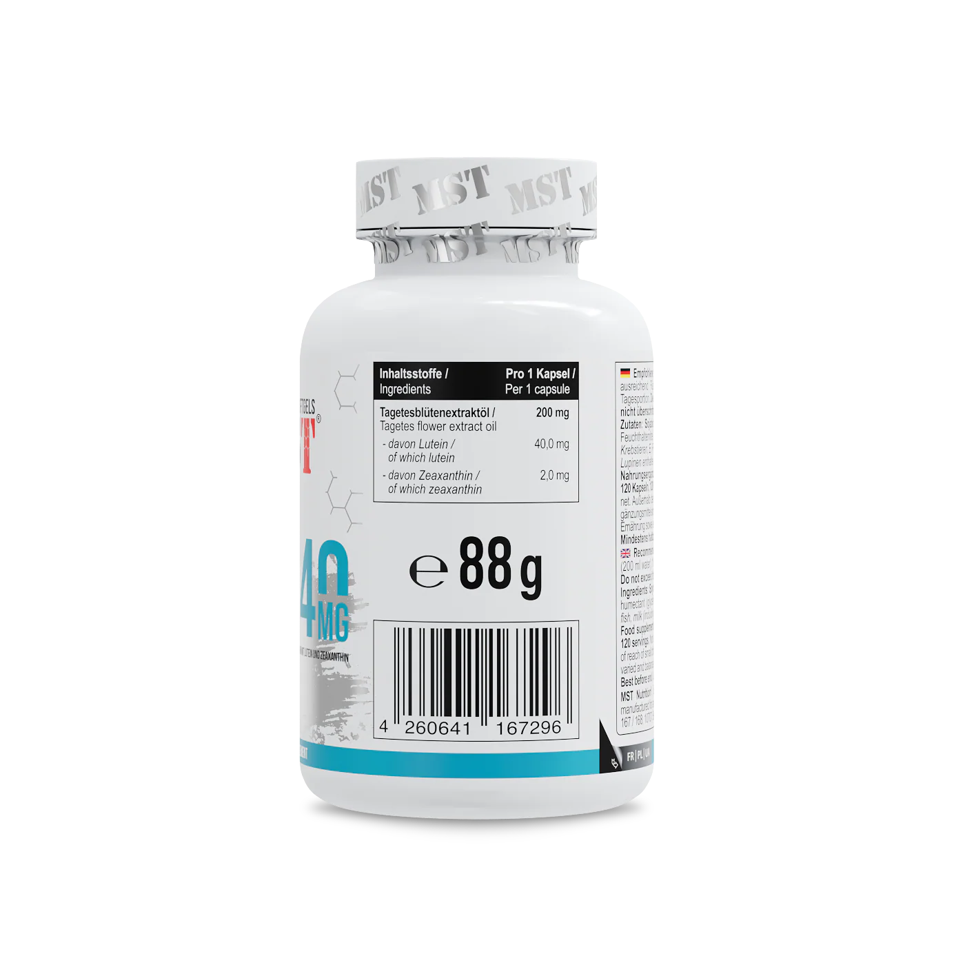 Lutein 40 mg + Zeaxanthin 120 Softgels - Image 2