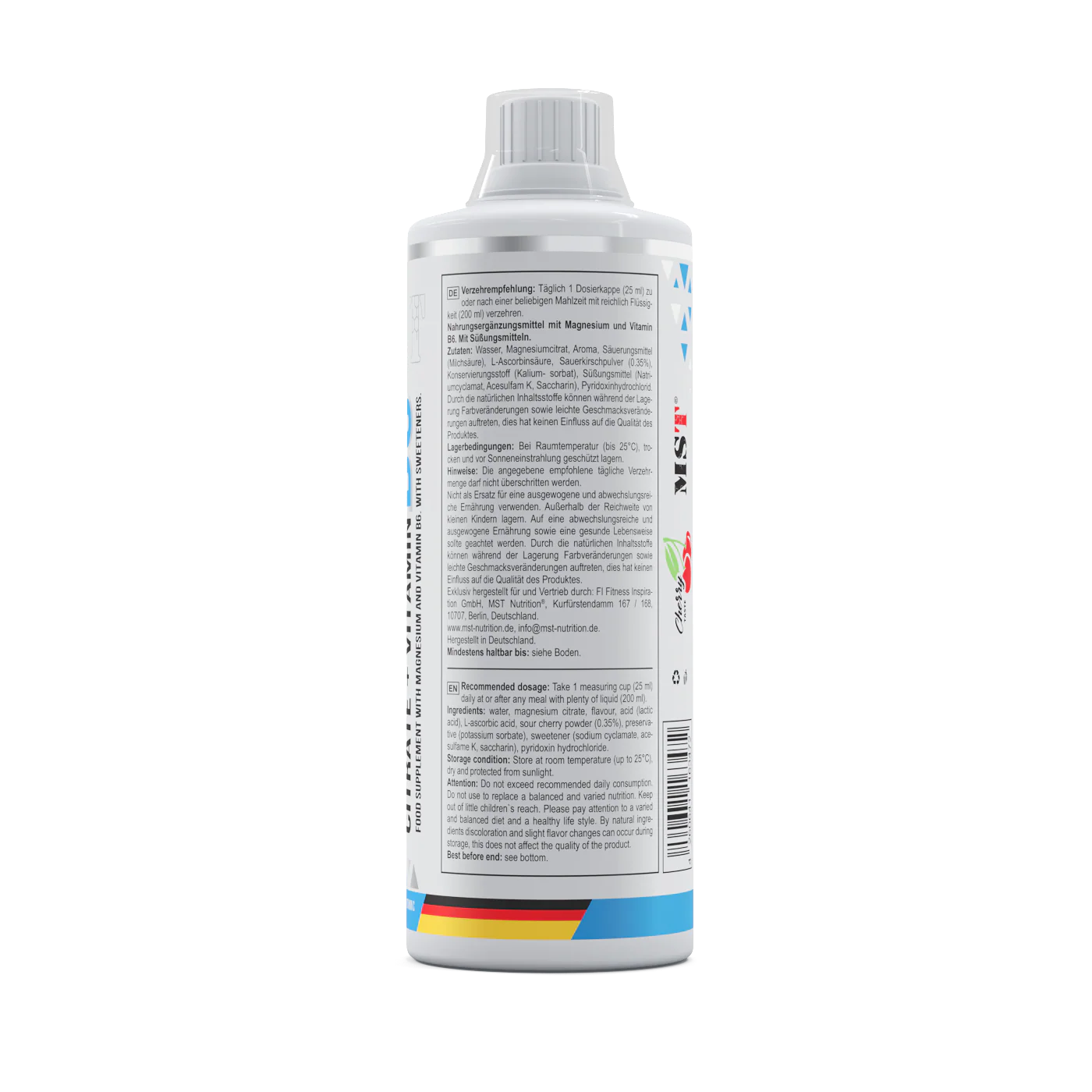 Magnesium citrate + Vitamin B6 1000 ml Cherry - Image 3