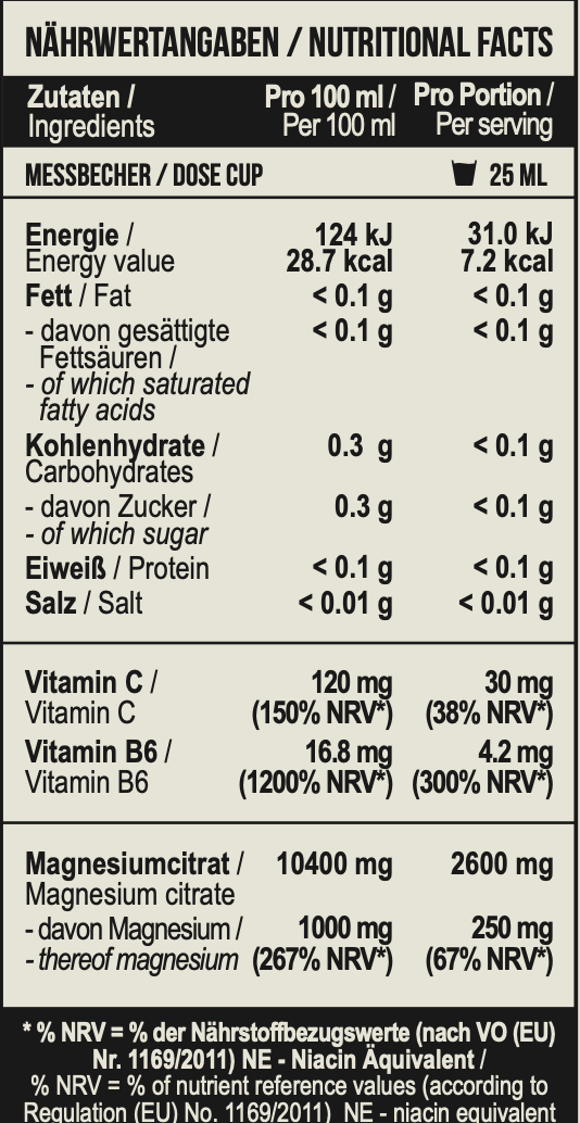 Magnesium citrate + Vitamin B6 1000 ml Cherry - Image 4