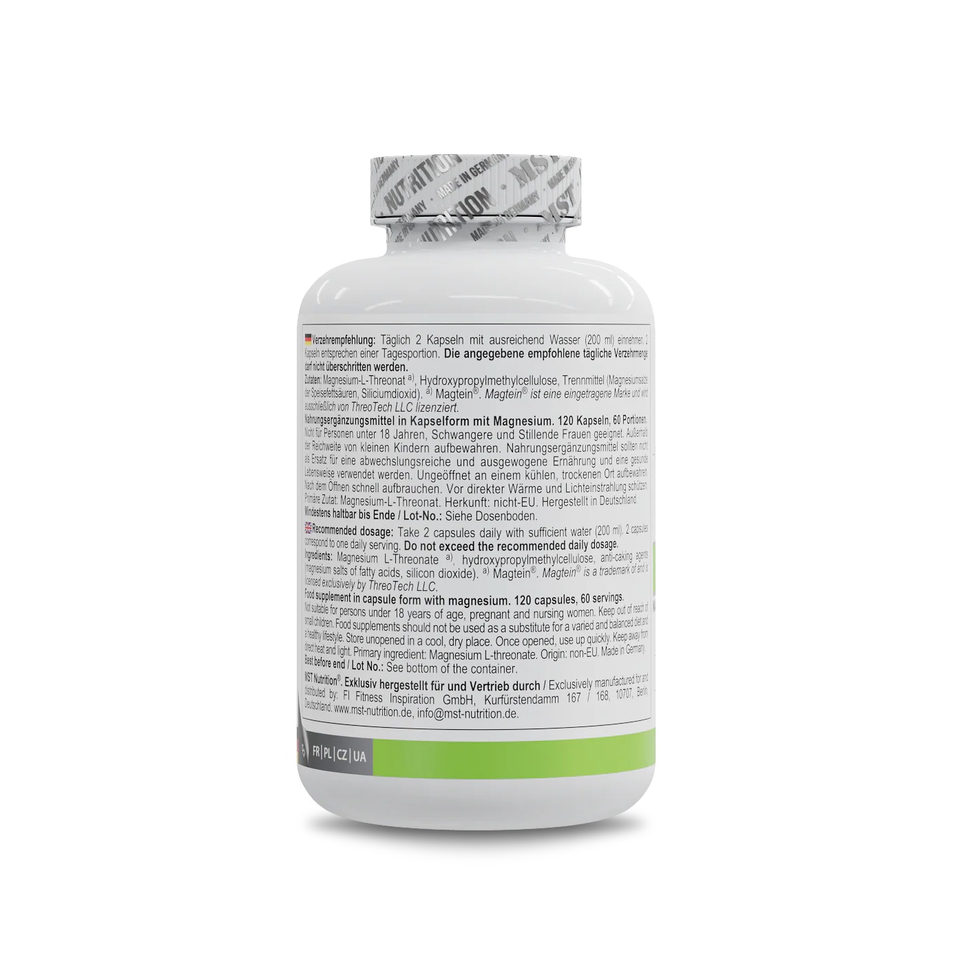 Magtein® Magnesium L-Threonate 1000 mg 120 Kapseln - Image 3