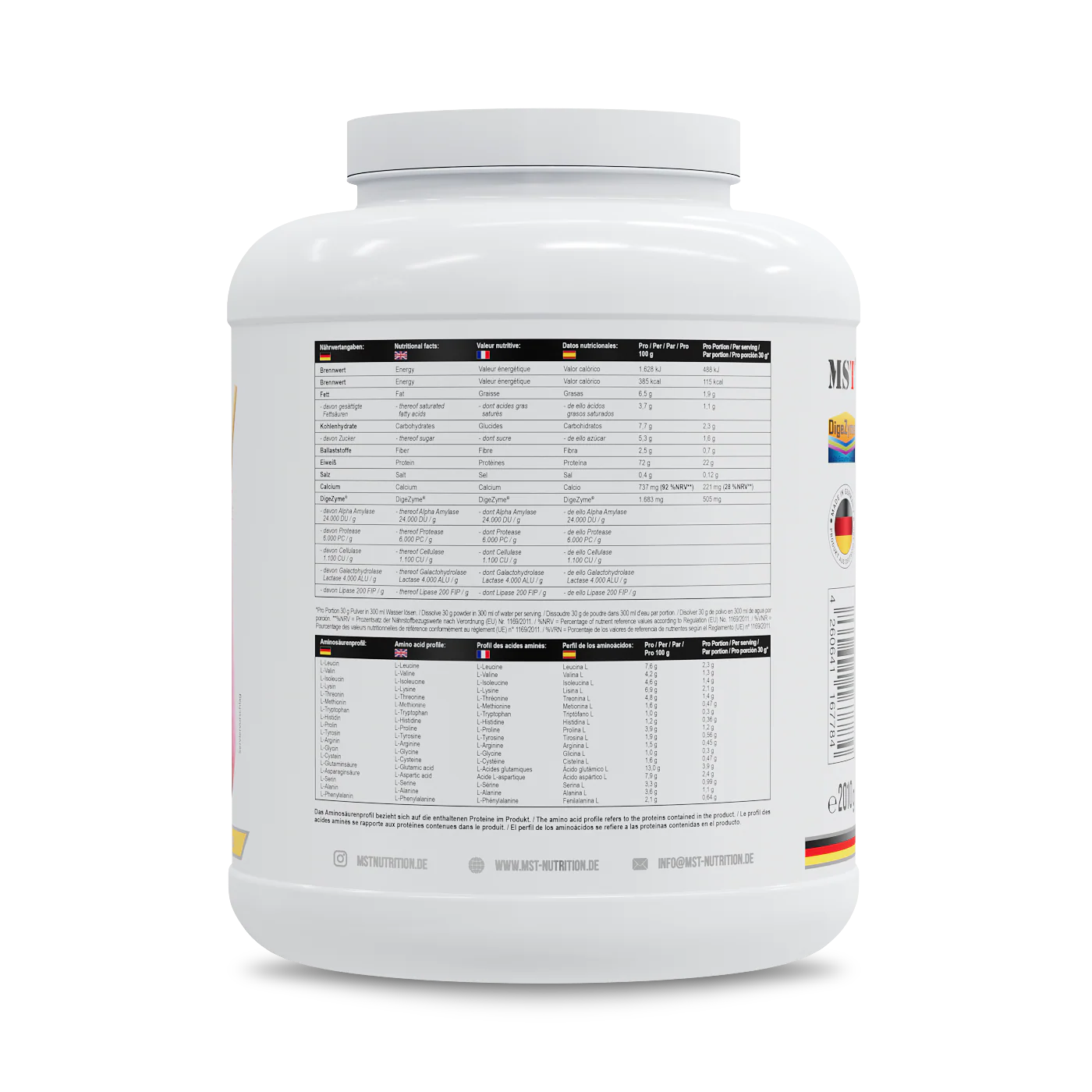 Protein Best Whey + Enzyme 2010 g Strawberry - Image 2