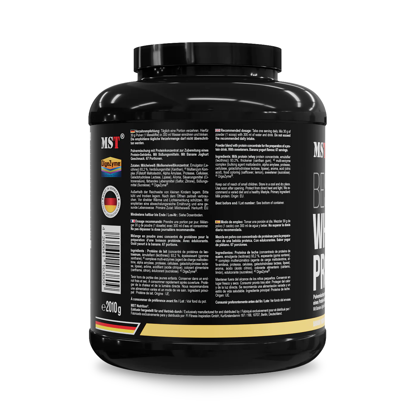 Protein Best Whey + Enzyme 2010 g Banana yogurt - Image 3