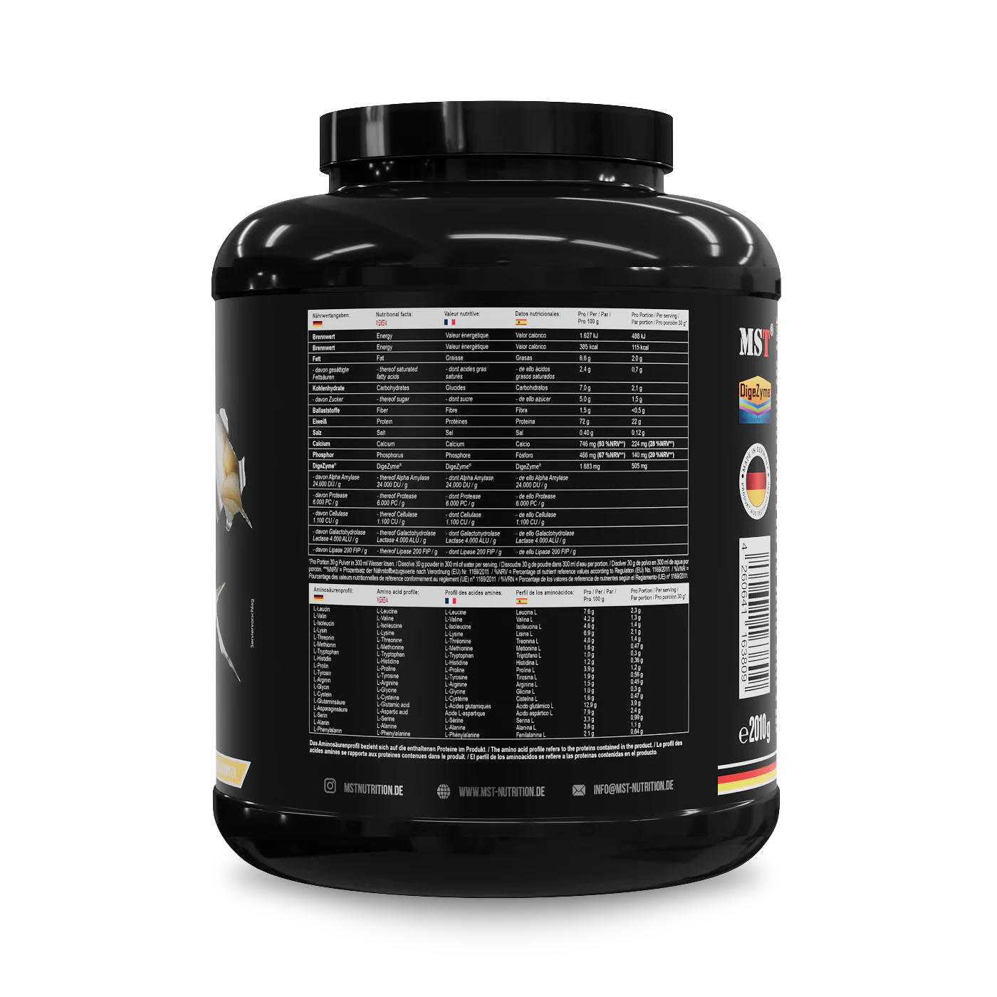 Protein Best Whey + Enzyme 2010 g Banana yogurt - Image 5