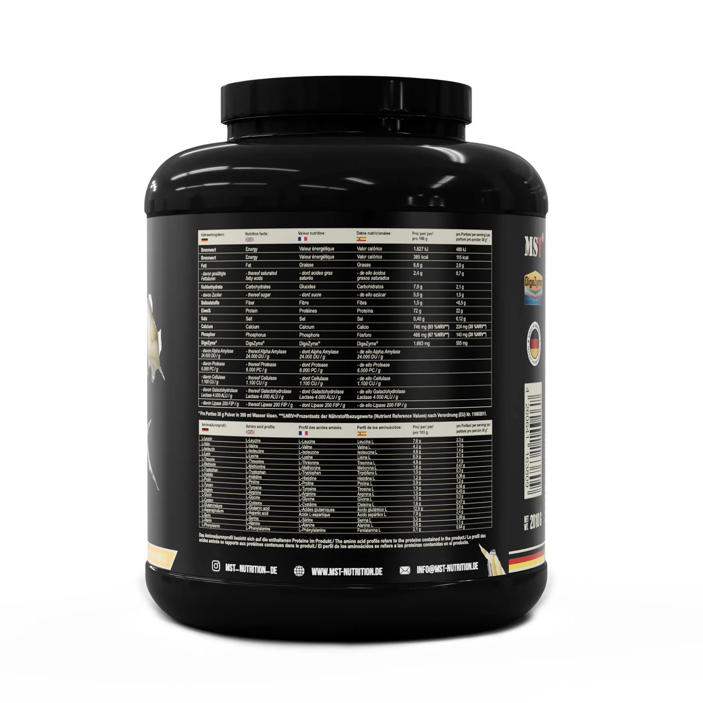 Protein Best Whey + Enzyme 2010 g Banana yogurt - Image 6