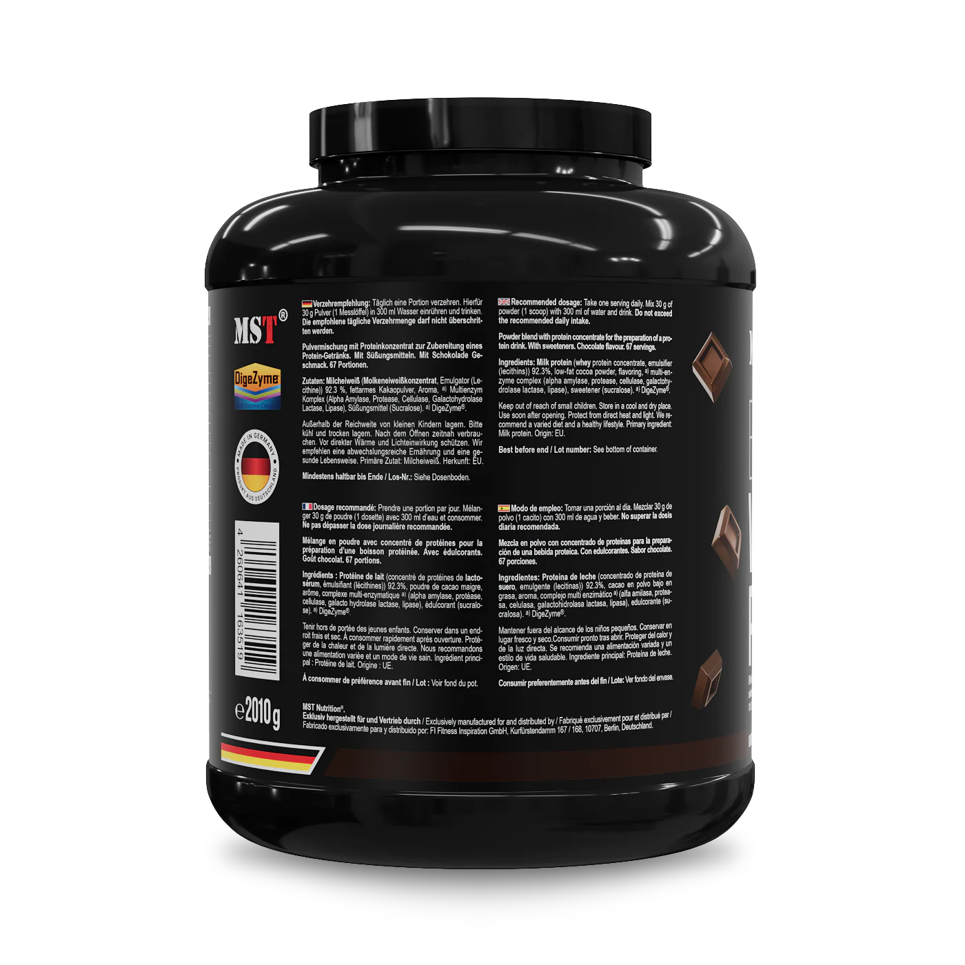 Protein Best Whey + Enzyme 2010 g Chocolate - Image 3
