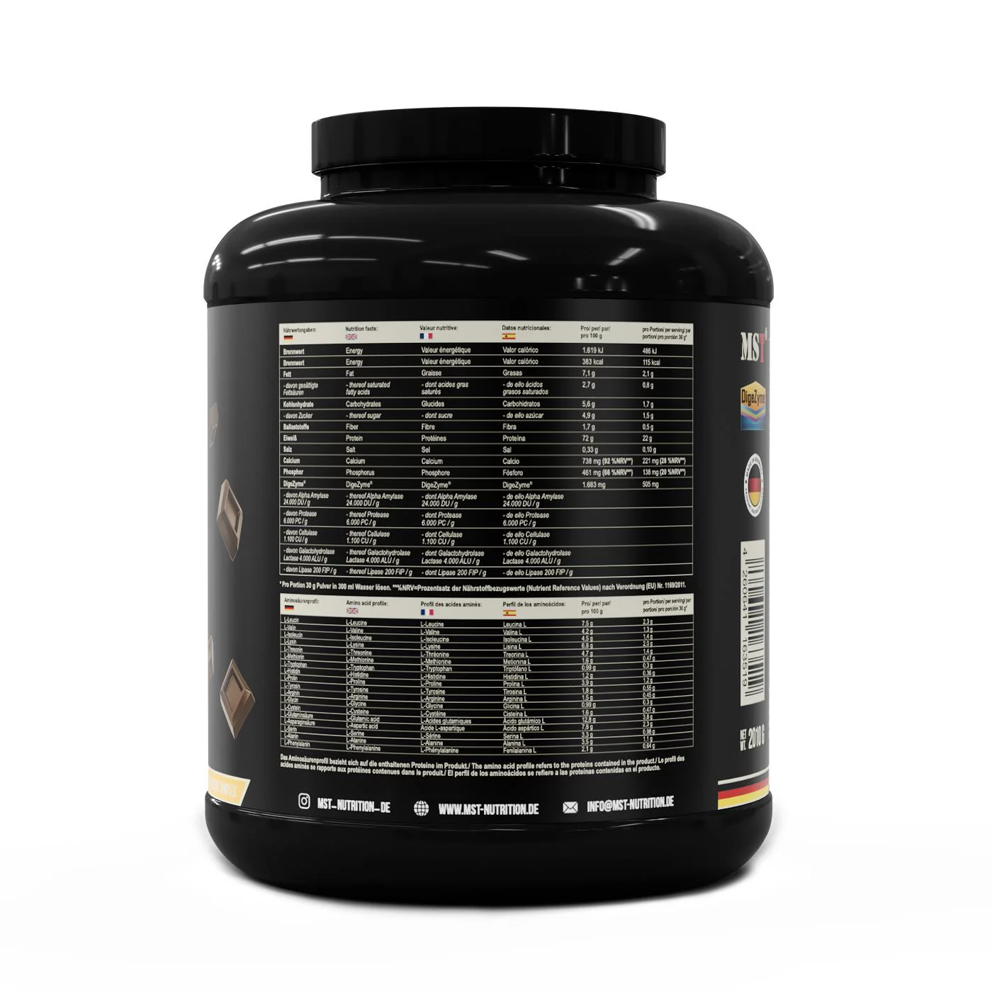 Protein Best Whey + Enzyme 2010 g Chocolate - Image 4