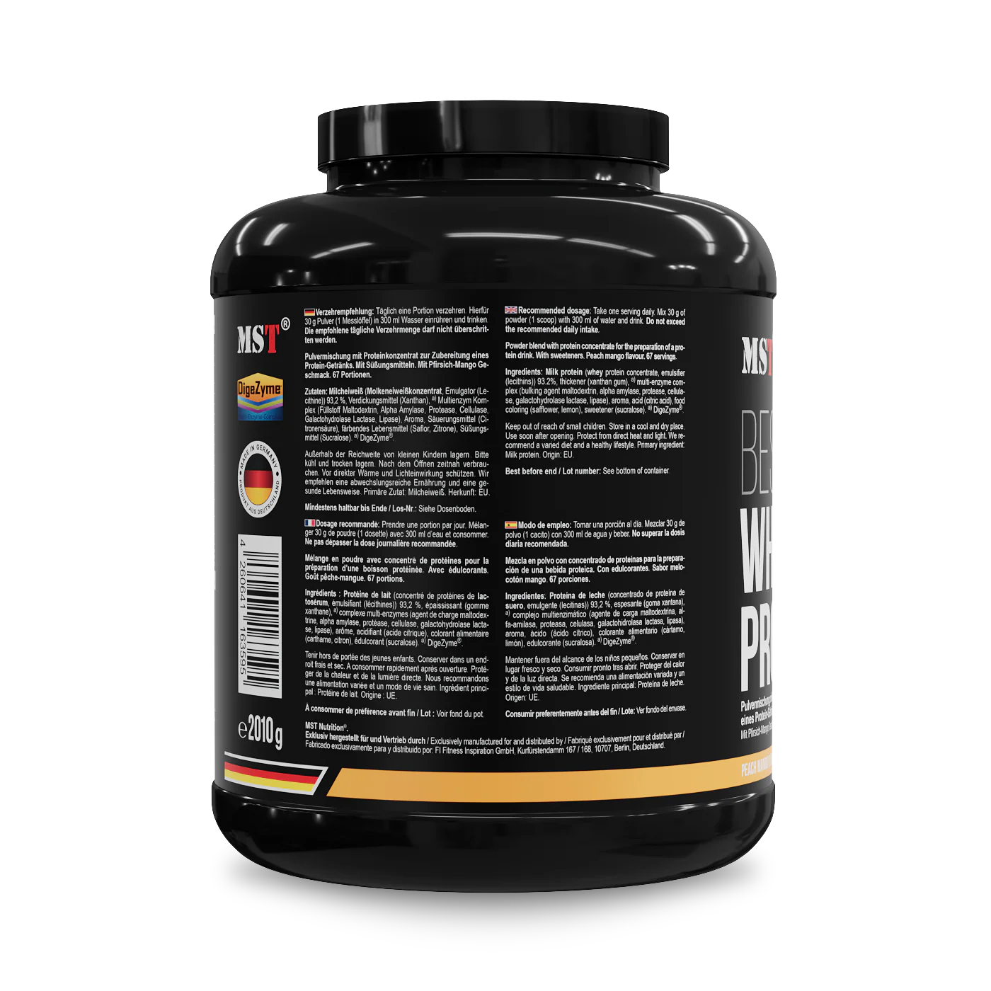 Protein Best Whey + Enzyme 2010 g Mango peach - Image 5