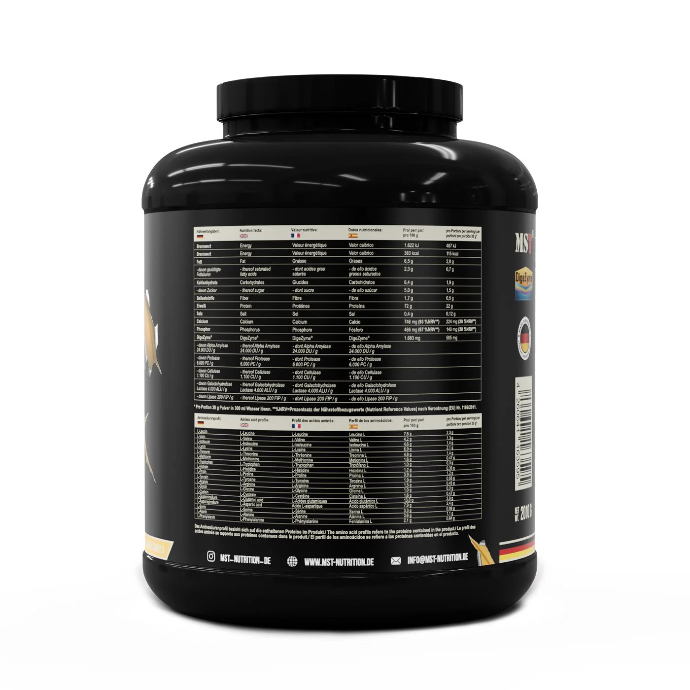 Protein Best Whey + Enzyme 2010 g Mango peach - Image 6