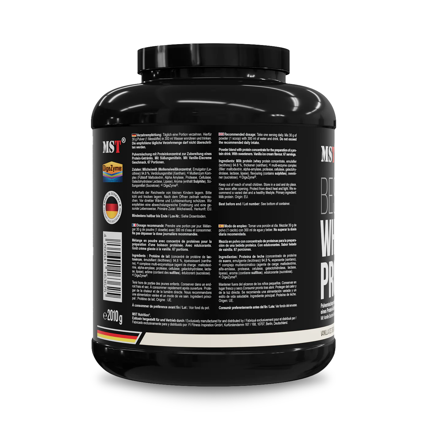 Protein Best Whey + Enzyme 2010 g Vanilla ice cream - Image 3